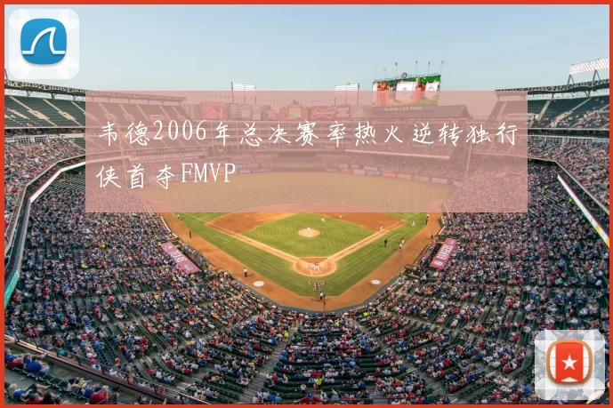 韦德2006年总决赛率热火逆转独行侠首夺FMVP