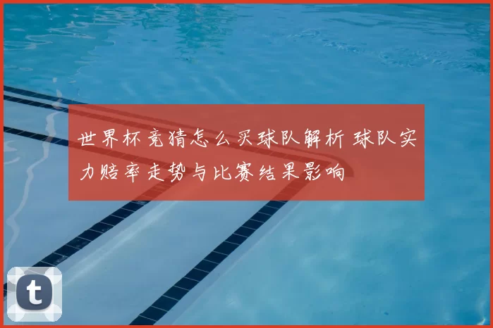世界杯竞猜怎么买球队解析 球队实力赔率走势与比赛结果影响